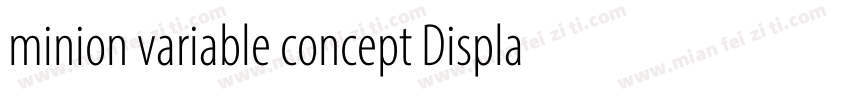 minion variable concept Display It字体转换